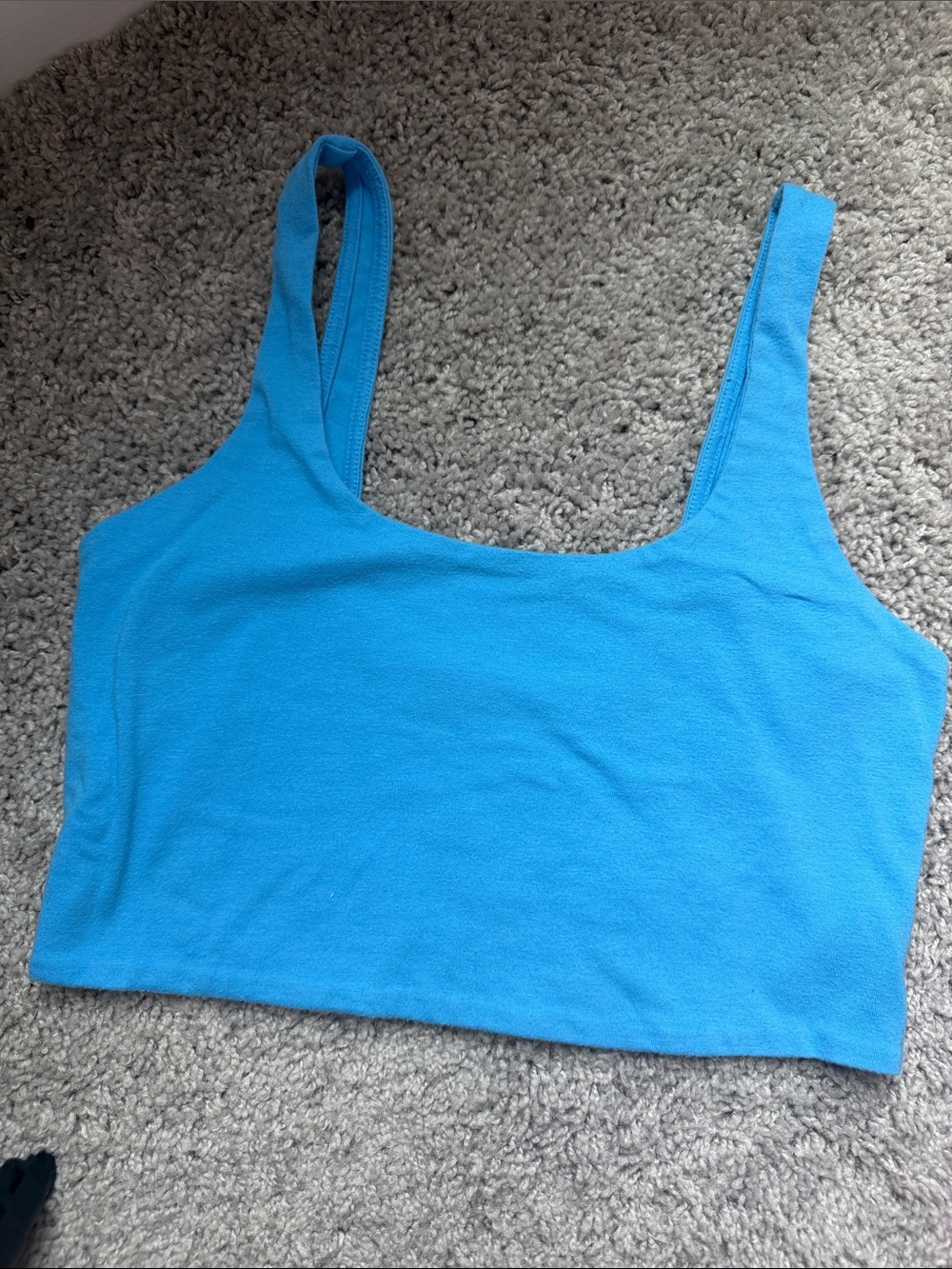 wild fable Bright Blue Cropped Tank Top